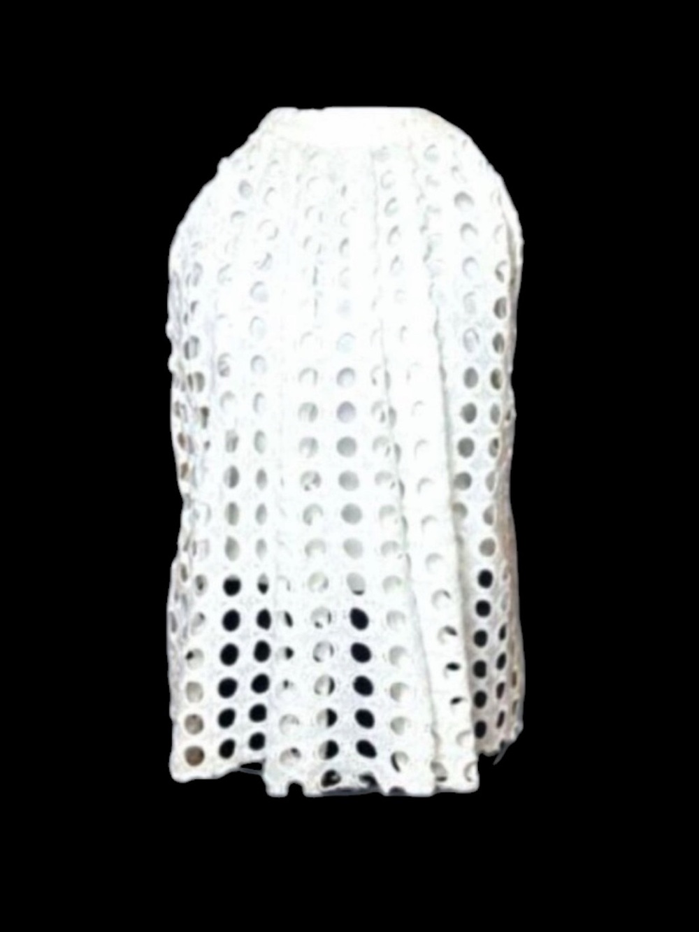 Romeo & Juliet Couture White Eyelet Halter Top Small